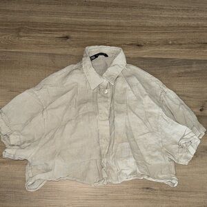 Crop top Button-Up Shirt